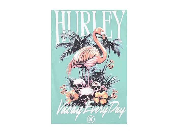 Футболка с принтом All Day Vacay Hurley Kids, Jelly Mint — фото 3