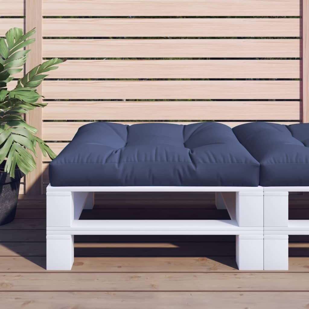

Подушка-поддон хлопок 120×40×7 см антрацит DKD HOME DECOR