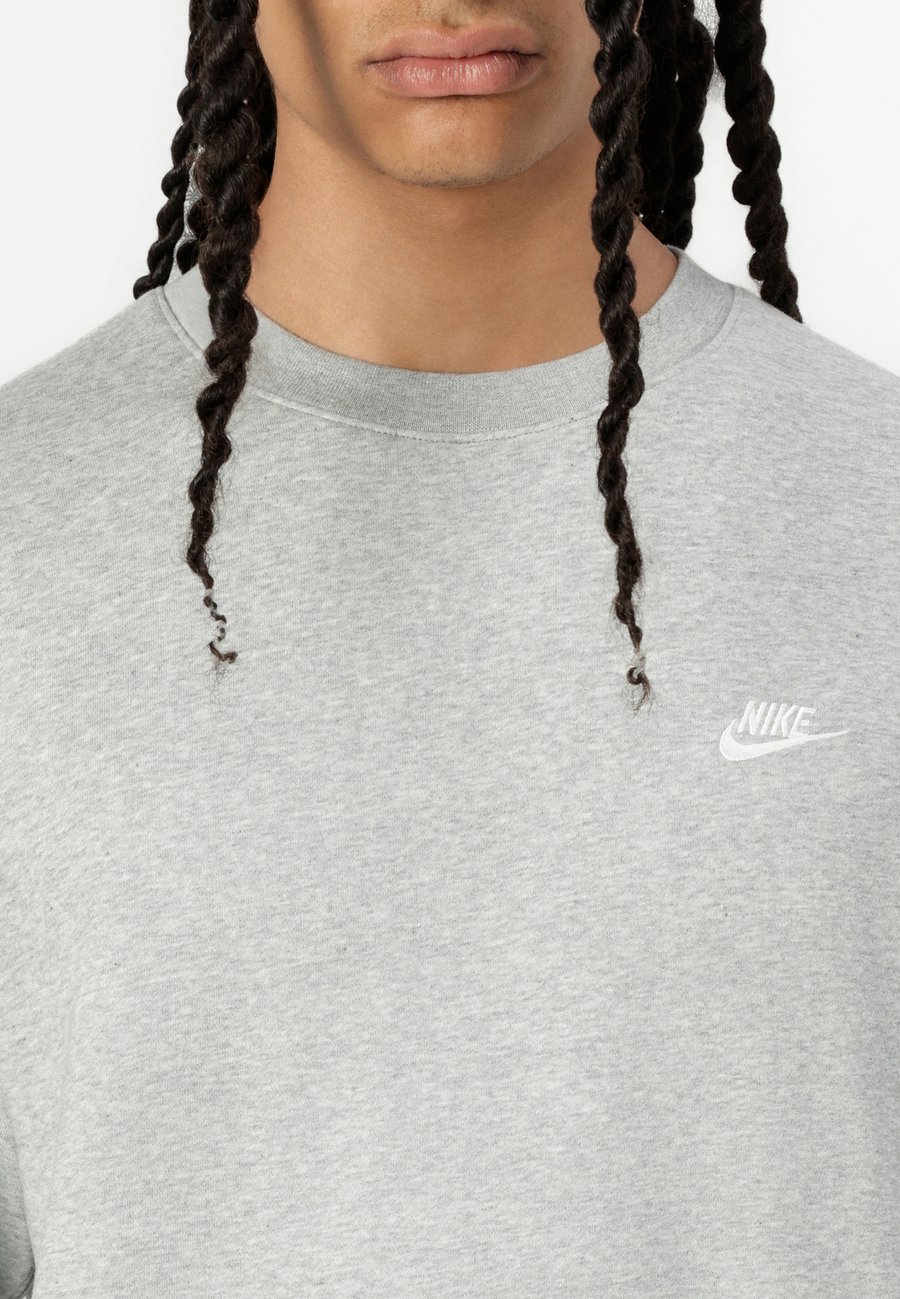 Толстовка Nike Sportswear CLUB CREW, Grey/White/Grey — фото 4