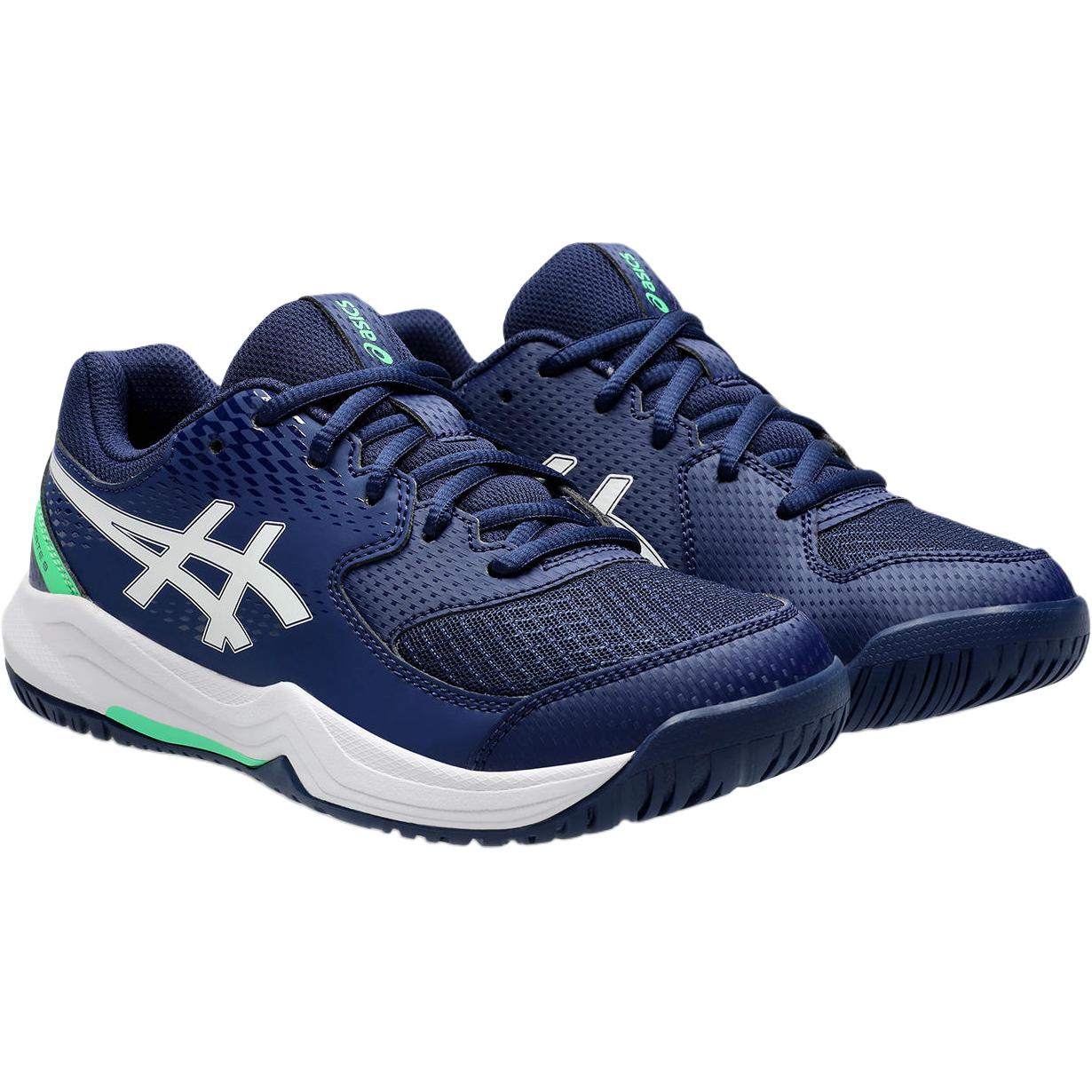 ASICS Gel Dedicate 8 Cushioning Low top детские тренировочные кроссовки Dark Blue для подростков — фото 4