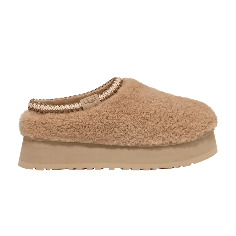 Шлепанцы UGG Wmns Tazz Slipper Maxi Curly - Sand, желто-коричневый