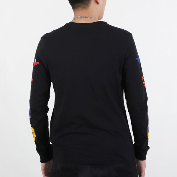 Толстовка Air Jordan DNA Casual Sports Pullover Round Neck Long Sleeves Black, черный — фото 3