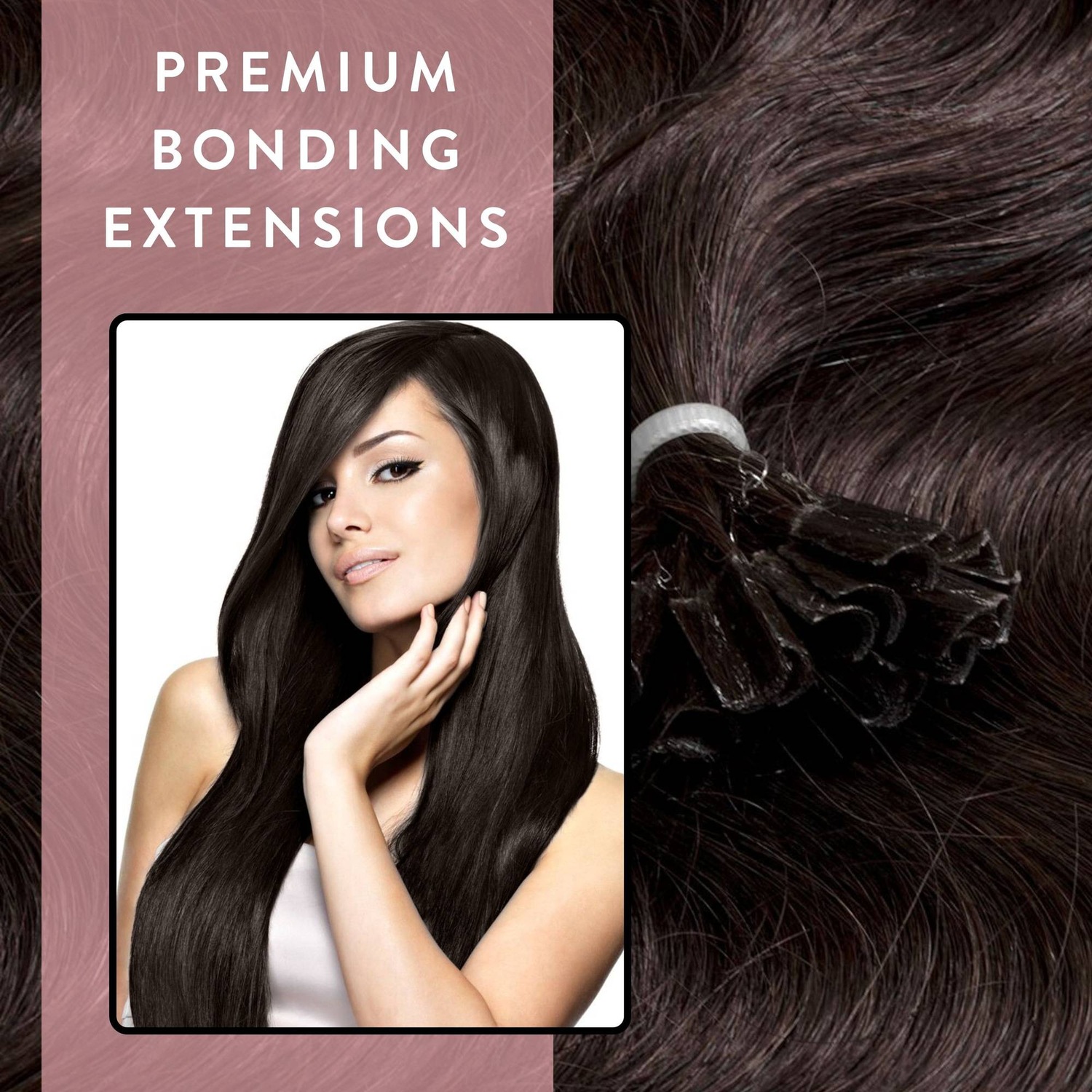 Накладные волосы bonding extensions premium echthaar #5/0 hellbraun 0,8g Hair2Heart, количество 25 шт. — фото 2