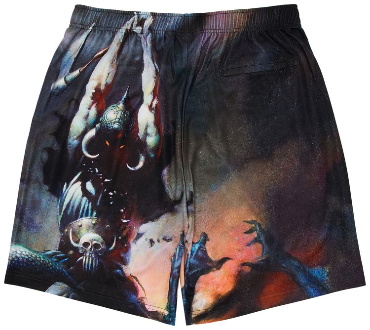 Шорты Supreme x Frank Frazetta Soccer Short 'Death Dealer', разноцветный — фото 2