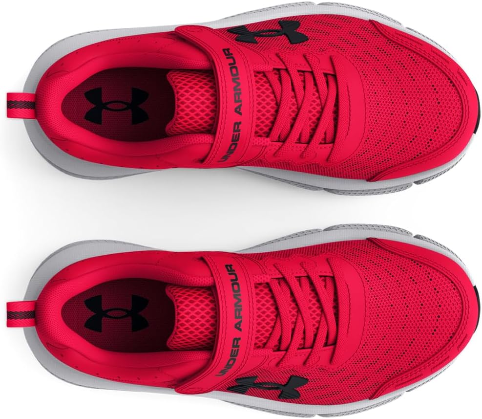 Детские кроссовки Under Armour Assert 10 с альтернативной застежкой, черный/красный — фото 4