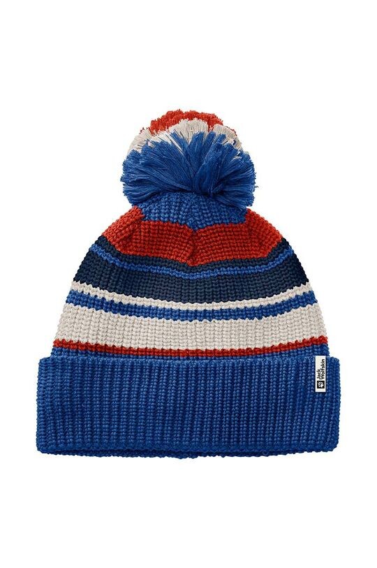 

Детская шапка Jack Wolfskin POMPOM BEANIE, синий