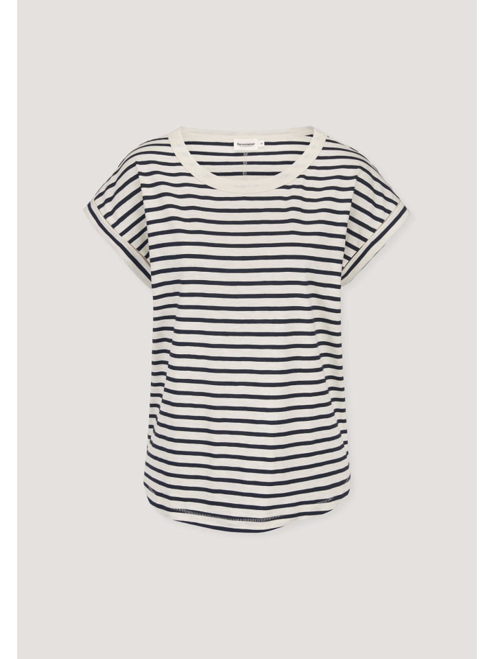 

Футболка Hessnatur Light Slub Striped T-Shirt Relaxed, изготовлена из чистого органического хлопка, темно-синего цвета, Синий, Футболка Hessnatur Light Slub Striped T-Shirt Relaxed, изготовлена из чистого органического хлопка, темно-синего цвета