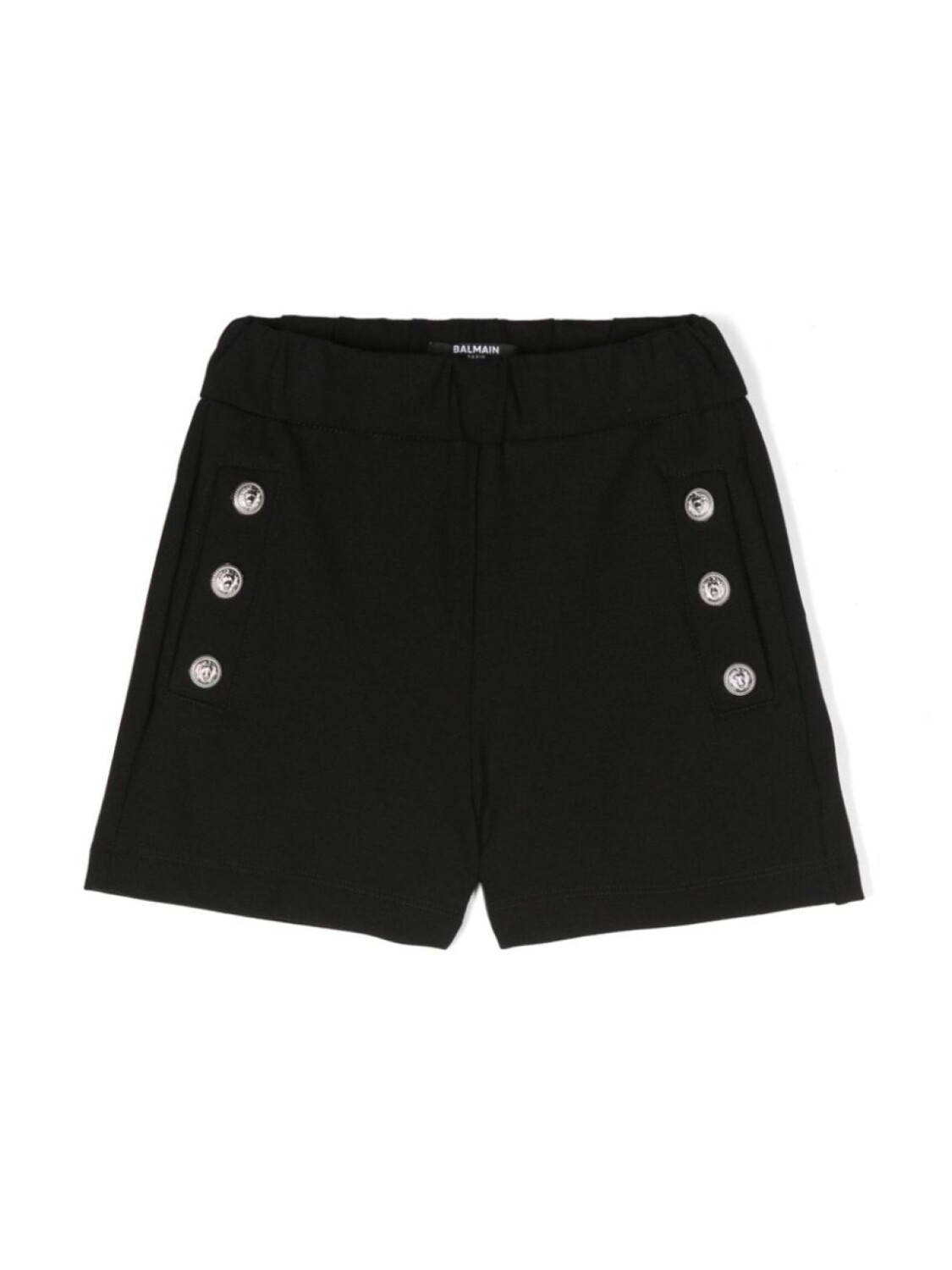 

Balmain Kids шорты с гравированными пуговицами, черный