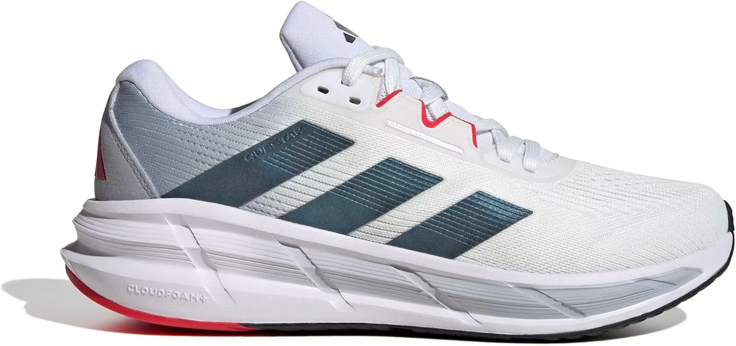 Мужские кроссовки Adidas Questar 3 для бега, белый/черный — фото 4