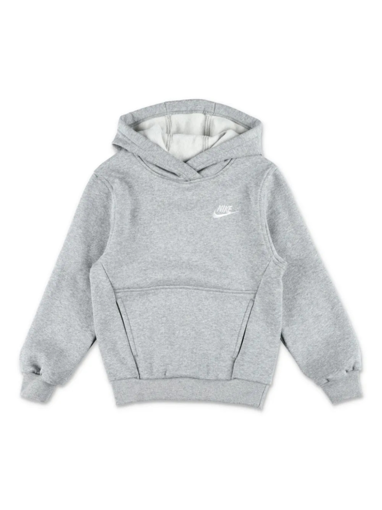 

Толстовка с капюшоном и вышитым логотипом Nike Kids, серый