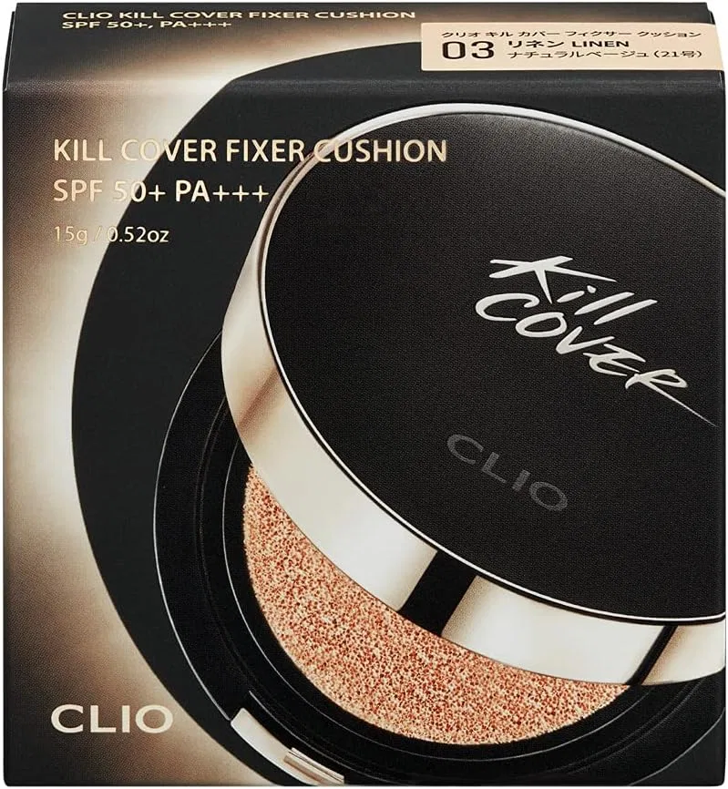 Тональная основа Clio Kill Cover Fixer Cushion 03 Linen 15 г — фото 2