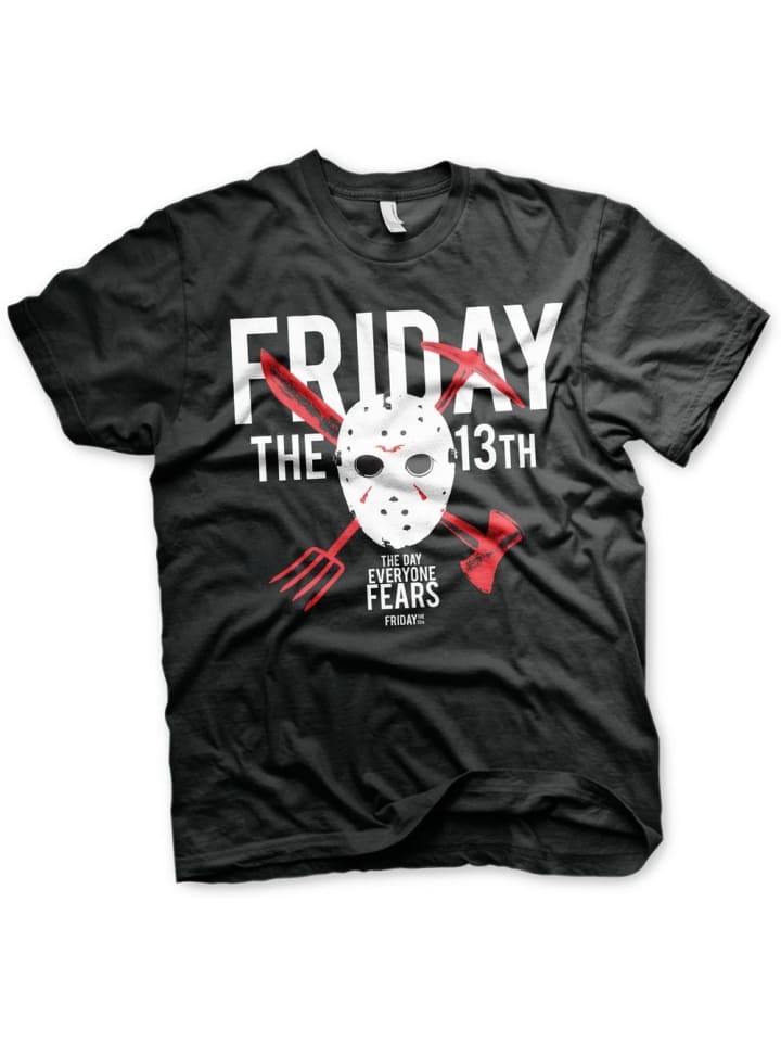 

Футболка The Day Everyone Fears Big Tall T-Shirt черного цвета Friday The 13th, Черный, Футболка The Day Everyone Fears Big Tall T-Shirt черного цвета Friday The 13th