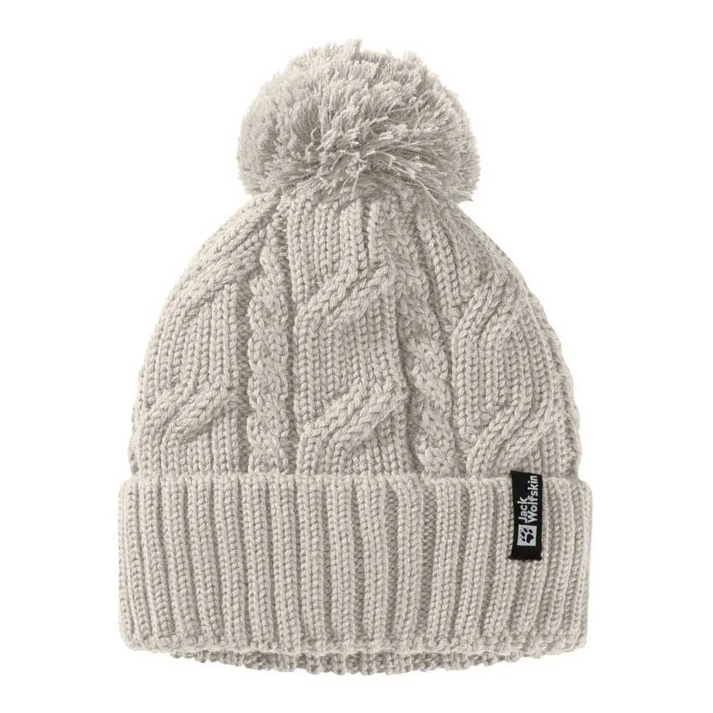

Шапка Jack Wolfskin Pompom, бежевый