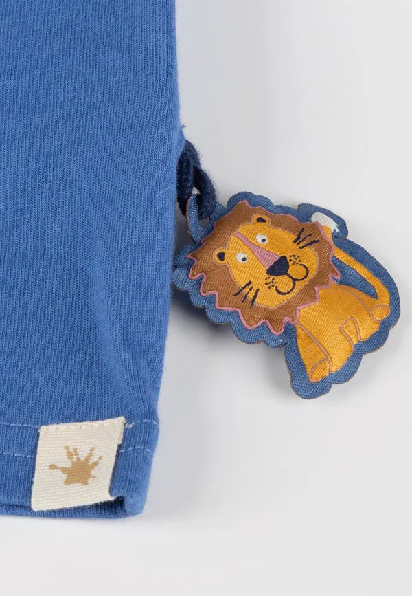 Футболка с принтом tiger & löwe Sigikid, Mittelblau — фото 4