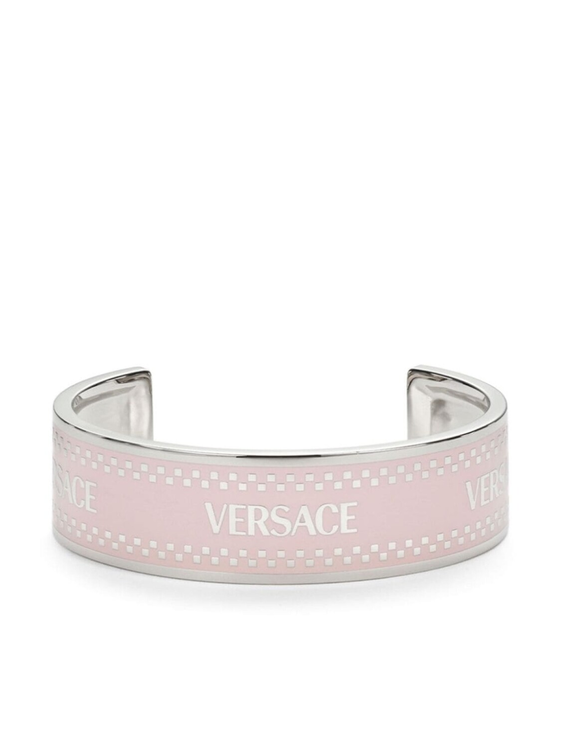 

Браслет-кафф с логотипом Versace, серебряный