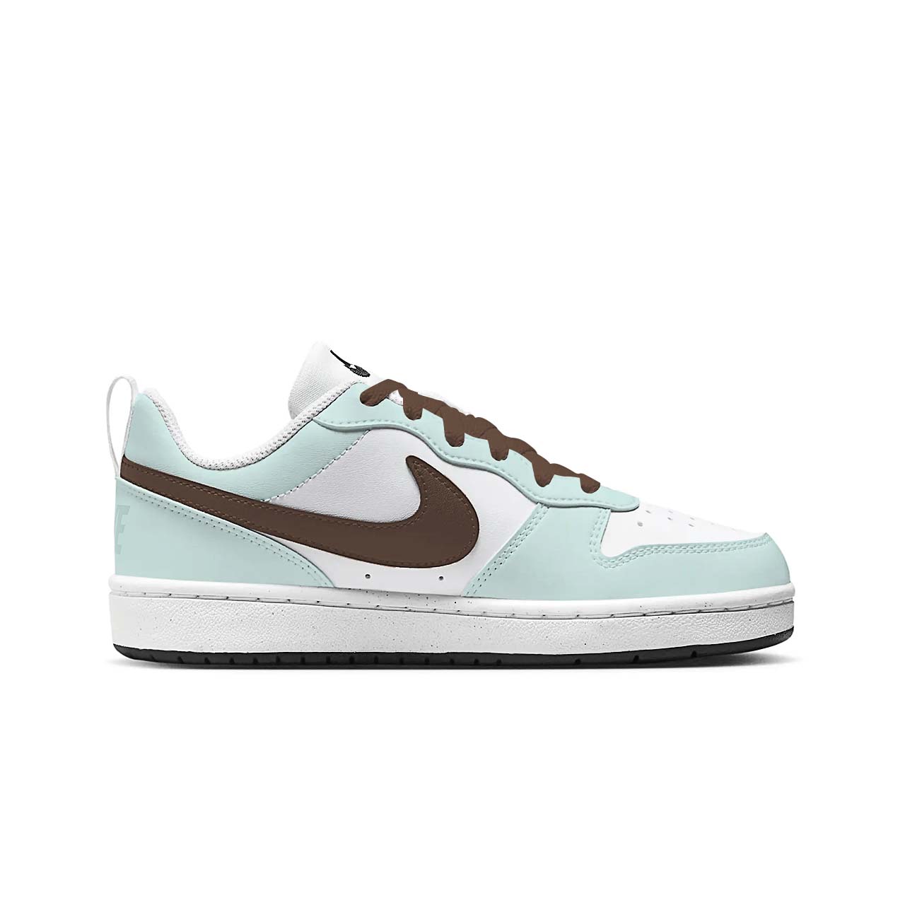 Nike Court Borough тонкие хрустящие лоу-топ детские скейтбординг кроссовки mint green unisex — фото 2