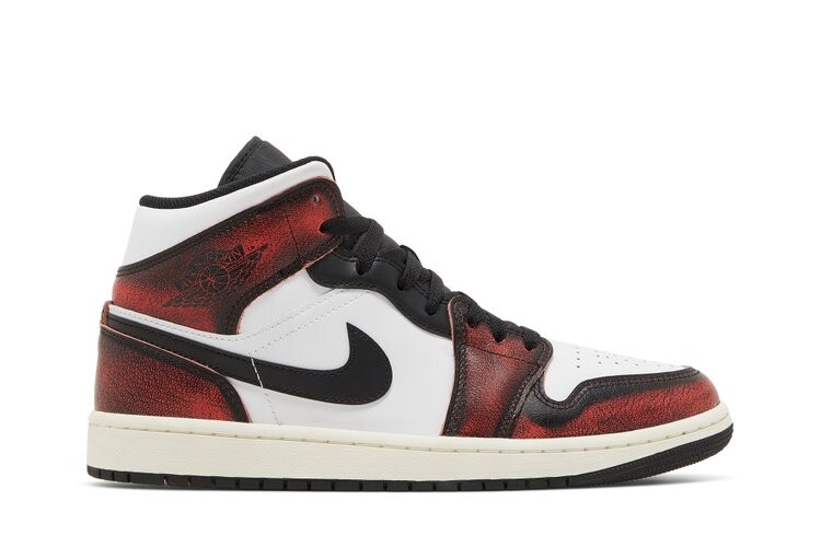 

Кроссовки Air Jordan 1 Mid SE, белый, Черный;белый, Кроссовки Air Jordan 1 Mid SE, белый