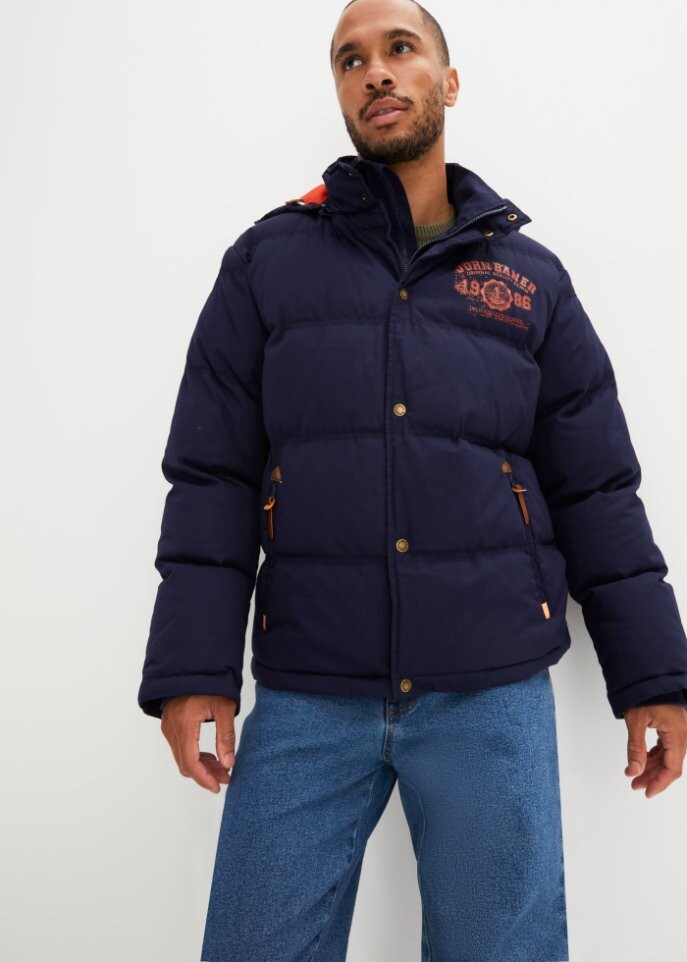 

Зимняя стеганая куртка John Baner Jeanswear, синий