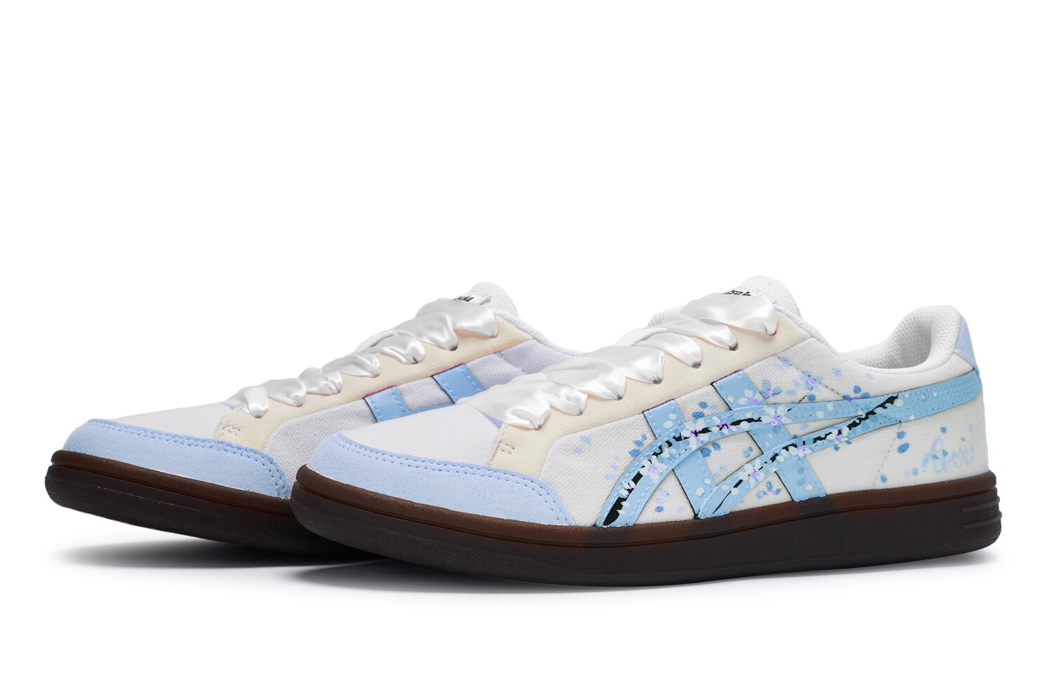Кроссовки Onitsuka Tiger Advanti Skateboarding Shoes Unisex Low-top Blue, белый/синий — фото 3
