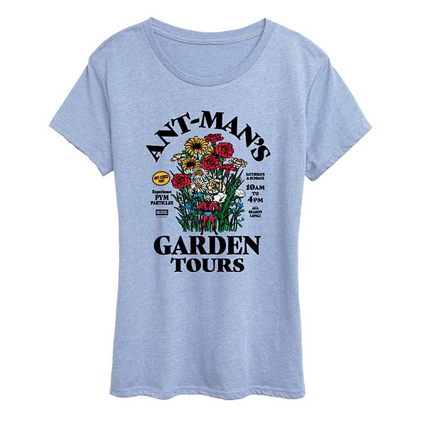 

Футболка с принтом Women's ant-man's garden tours Licensed Character, Heather Chambray Blue, Синий, Футболка с принтом Women's ant-man's garden tours Licensed Character, Heather Chambray Blue