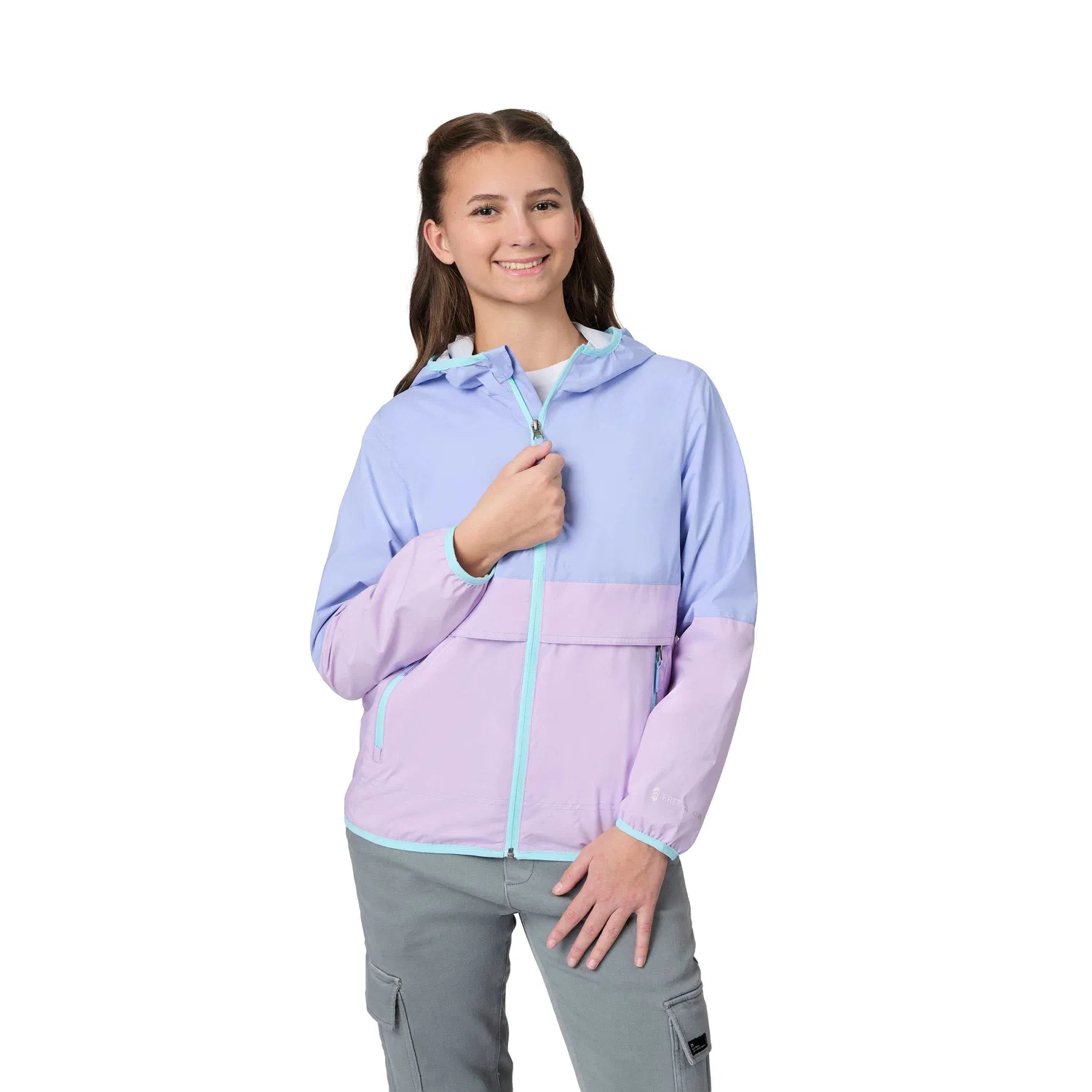 Куртка Free Country Girls' Easy Hiking Windshear, Iris — фото 2