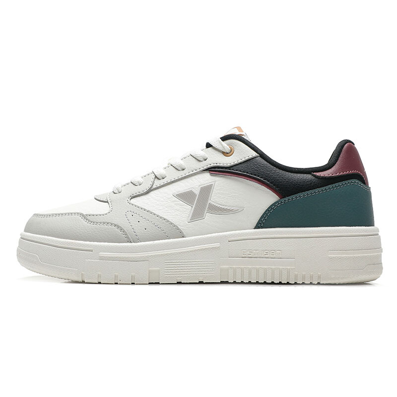 

Кроссовки XTEP Skateboarding Shoes Men Low-top Sail White/light Hemp Gray, белый