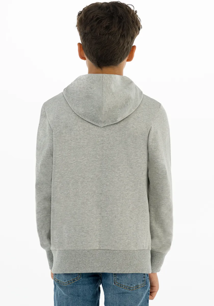 Детская толстовка с капюшоном Levi's "LVB BATWING PULLOVER HOODIE", для МАЛЬЧИКОВ Levi'S Kids, серый — фото 3