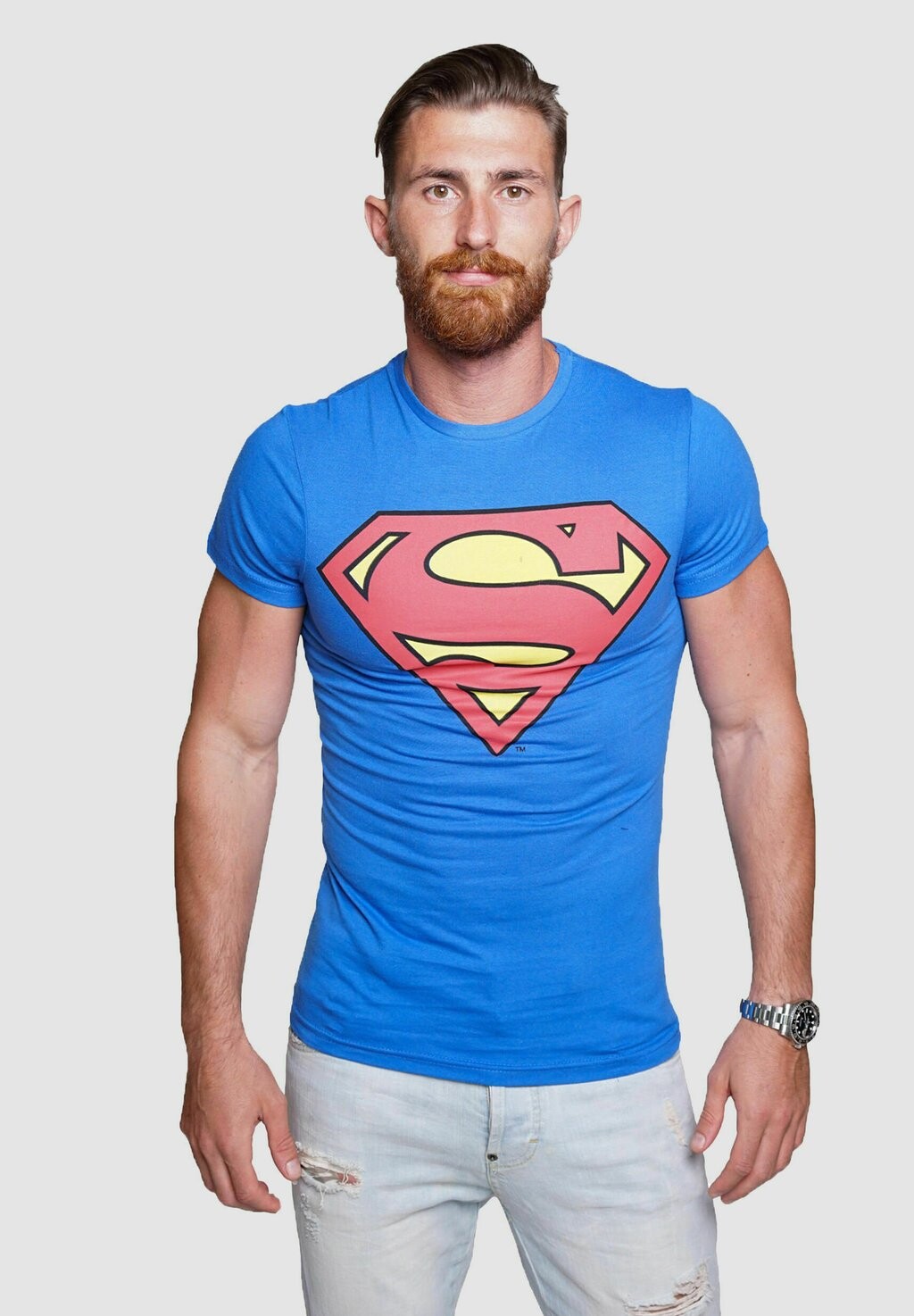 

Футболка с принтом SUPERMAN COMICS HERO COURSE, цвет blau