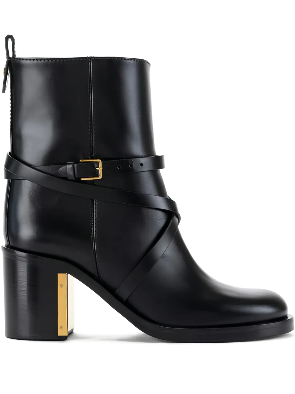 Сапоги с пряжкой Elisabetta Franchi, черный