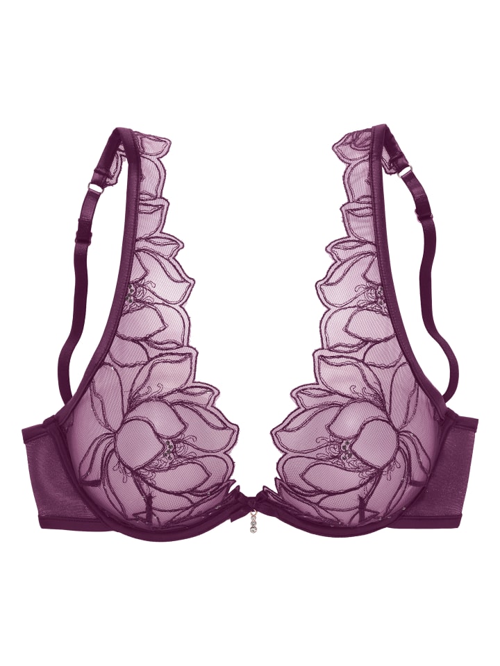 

Бюстгальтер на косточках бордового цвета LASCANA