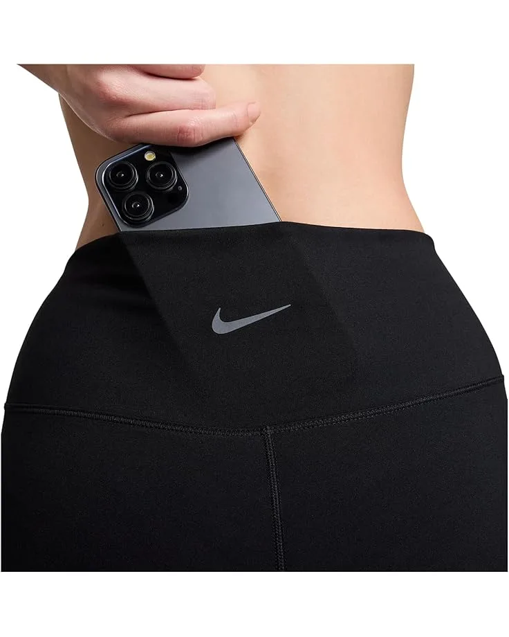Леггинсы Nike Dri-FIT One High-Waisted Capri Leggings, Black — фото 3