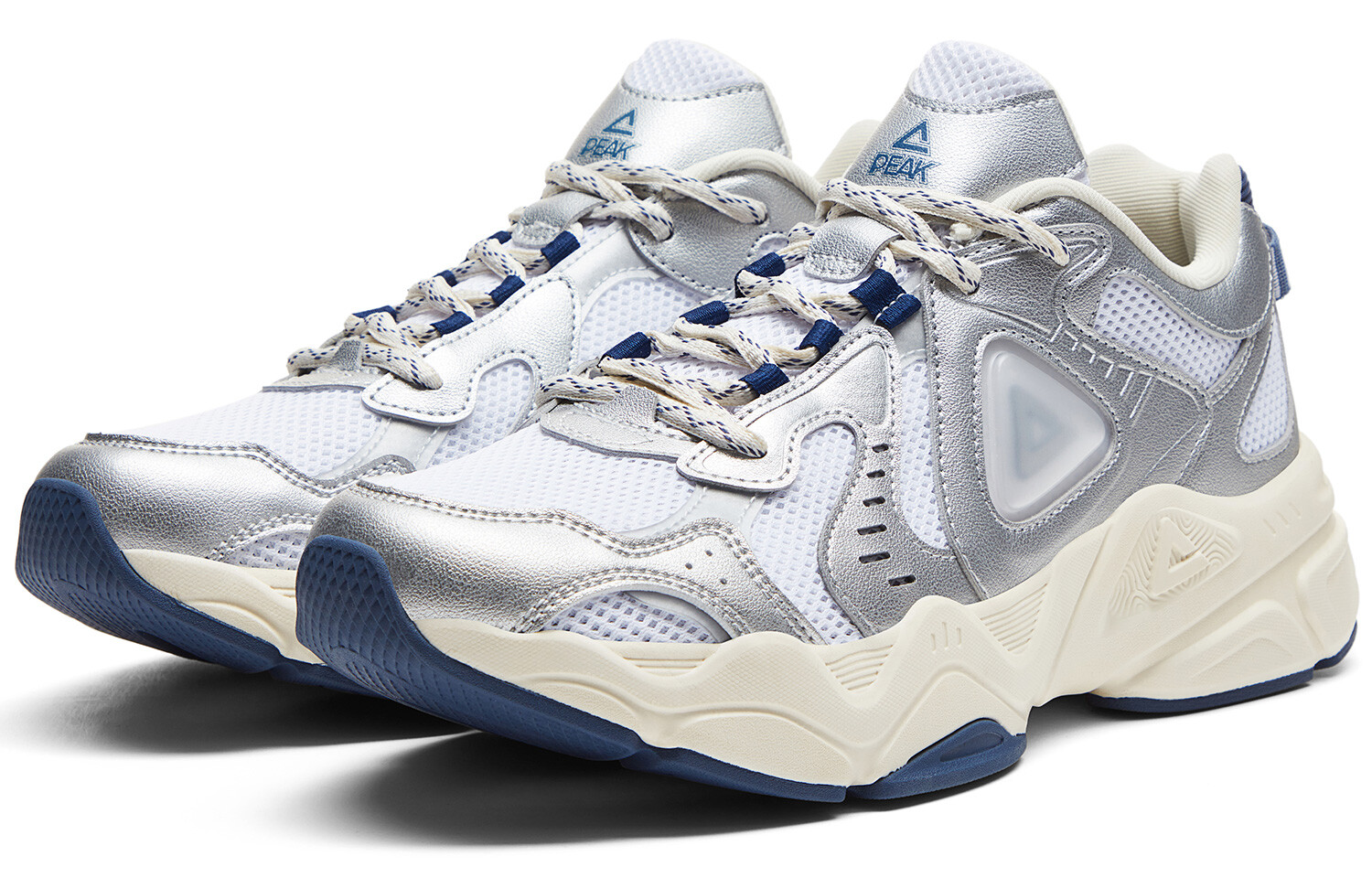 Кроссовки PEAK Lifestyle Shoes Men Low-top Silver Orchid, серебряный — фото 3