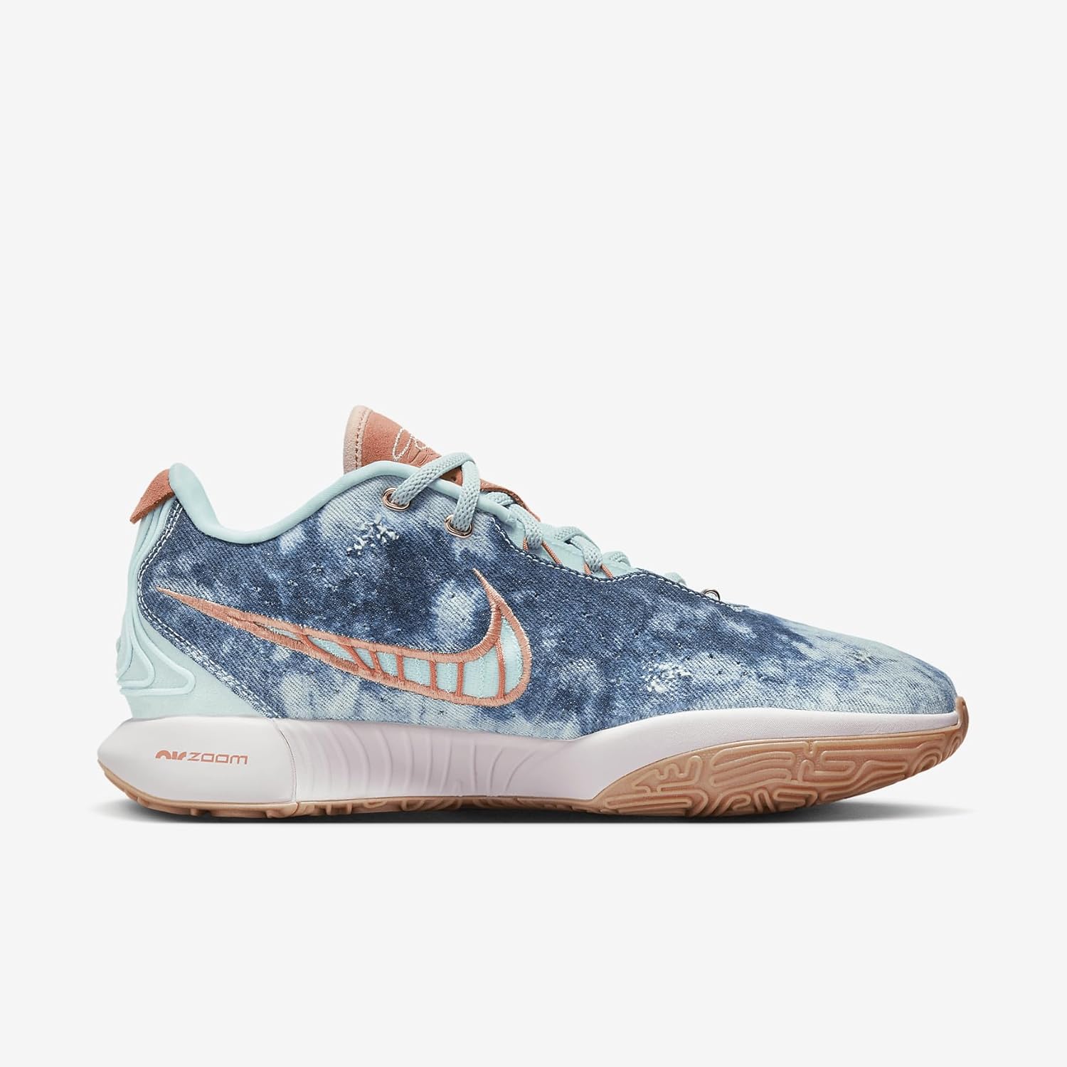 Мужские кроссовки Nike Lebron XXI, Jade Ice/Emerald Rise/Platinum Violet/Terra Blush — фото 3