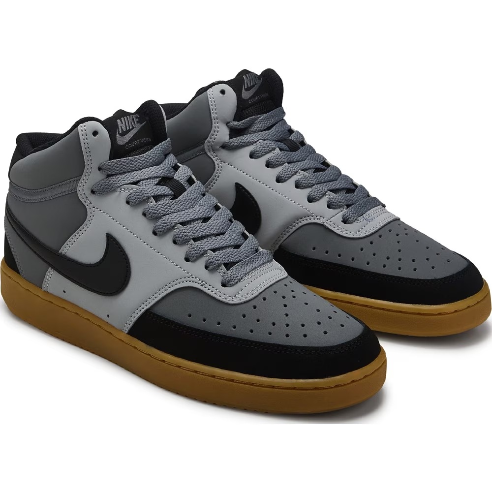 

Кроссовки средней высоты Nike Court Vision, grey/black/gum