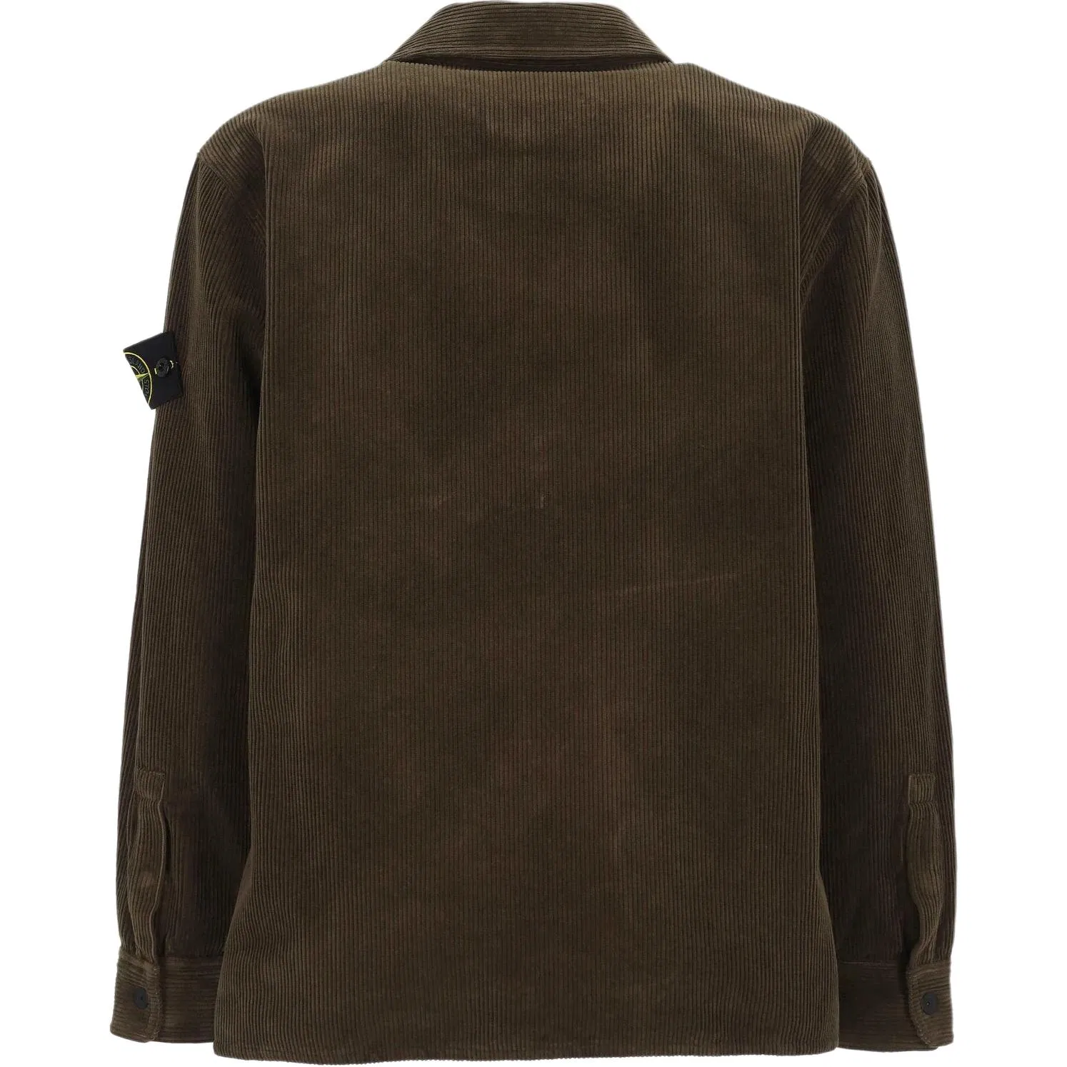 Рубашка-овершерт Compass Patch на пуговицах STONE ISLAND, Brown — фото 3