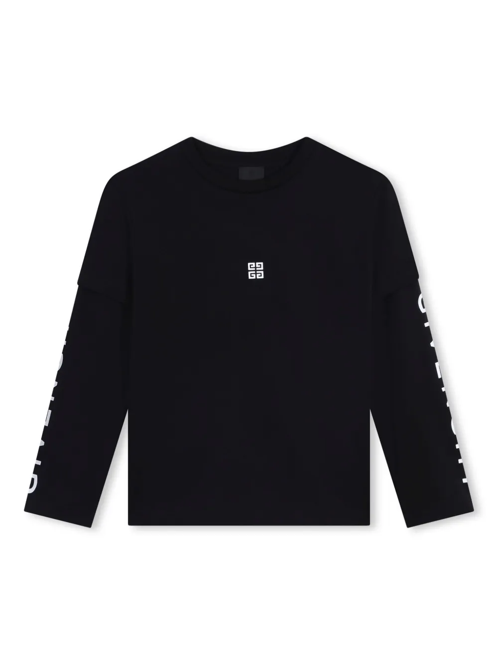 

Лонгслив с логотипом Givenchy Kids, черный