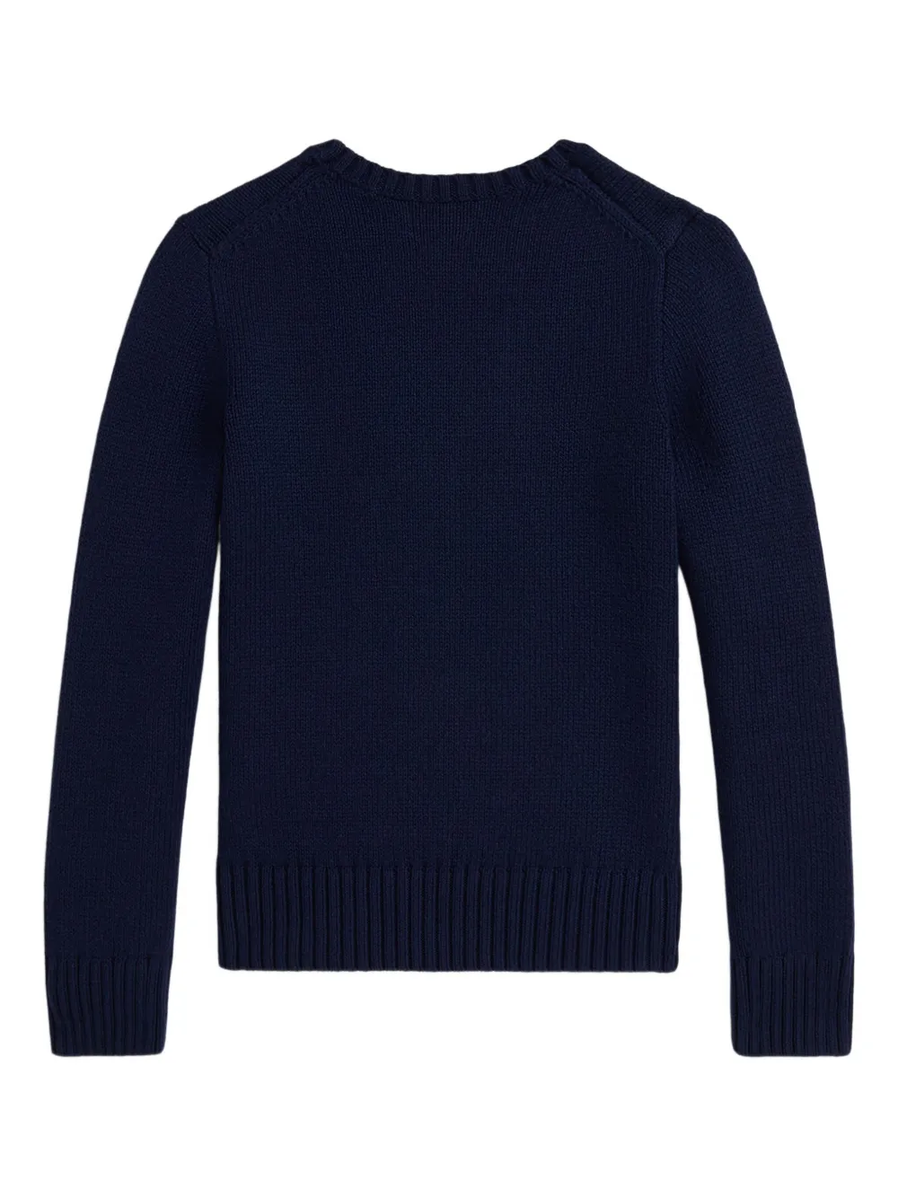 Свитер Polo Bear вязки интарсия POLO RALPH LAUREN KIDS, синий — фото 2