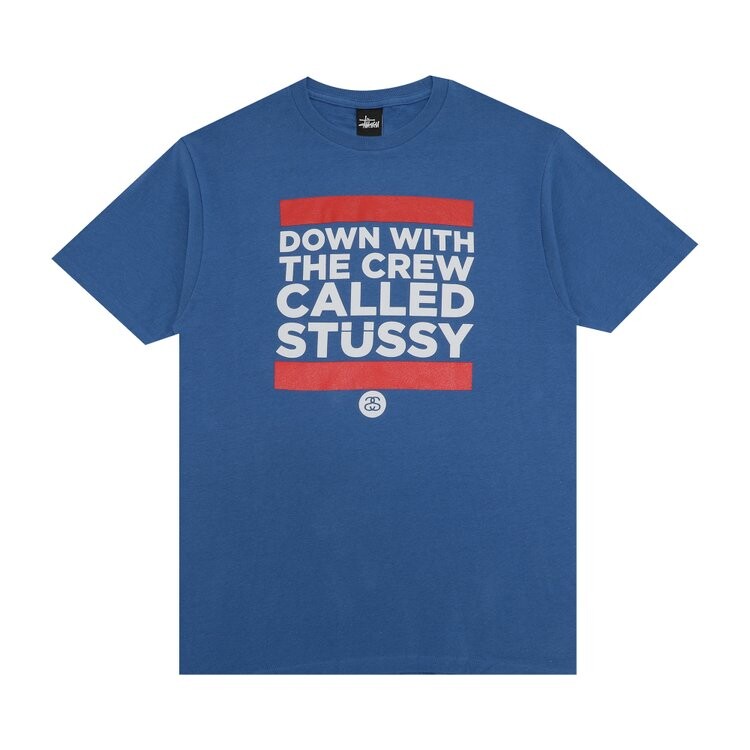 

Футболка Stussy Down With The Crew 'Royal Blue', синий