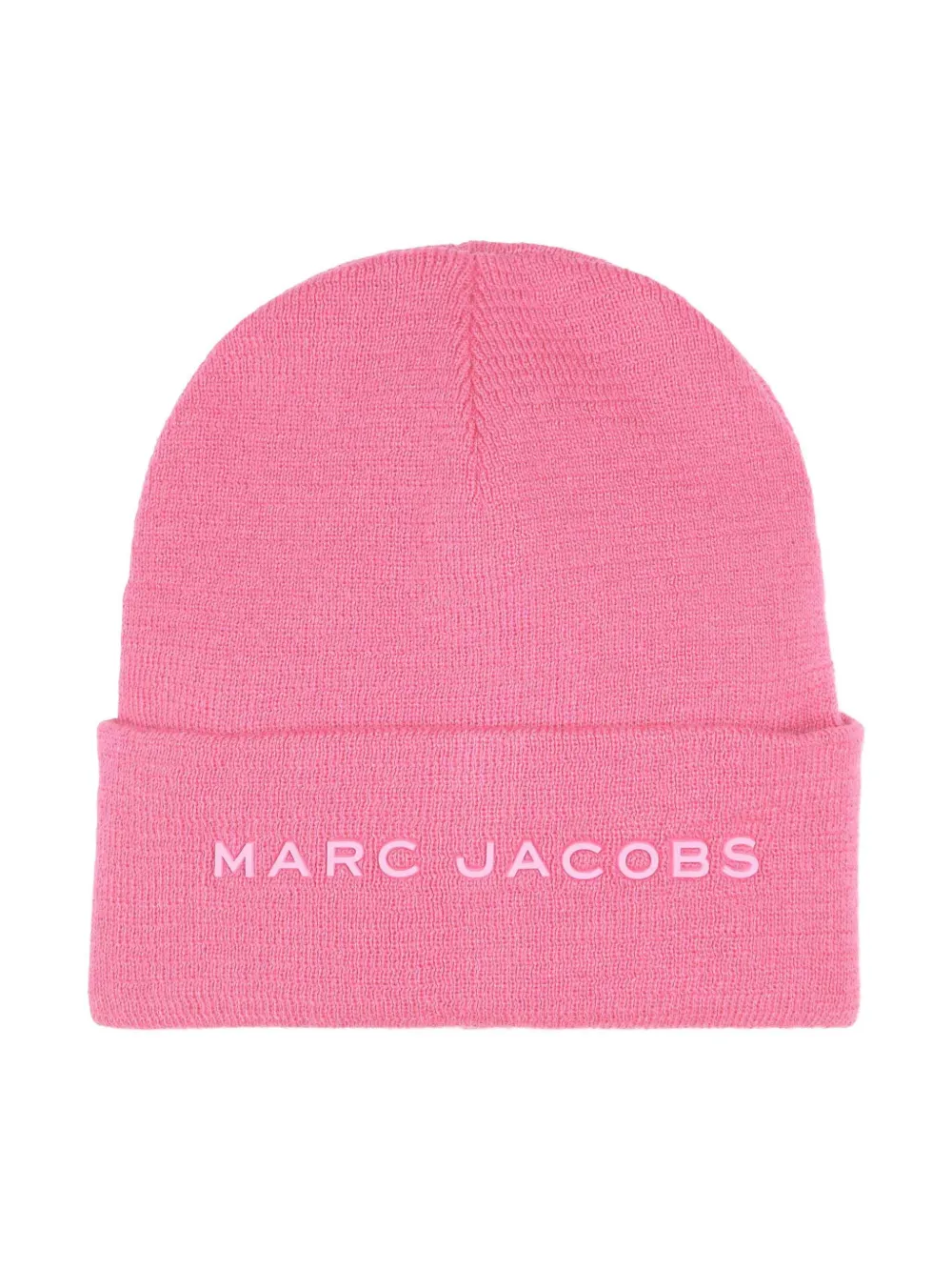 

Шапка бини в рубчик с логотипом Marc Jacobs Kids, розовый