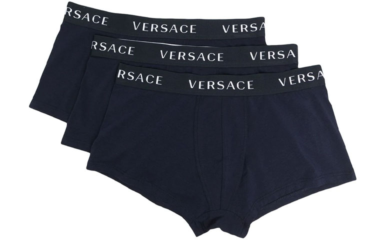 

VERSACE Трусы мужские, 1 комплект, 3 пары, синие
