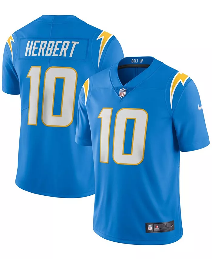 

Мужская джерси Los Angeles Chargers Vapor Limited Джастина Герберта Nike, синий