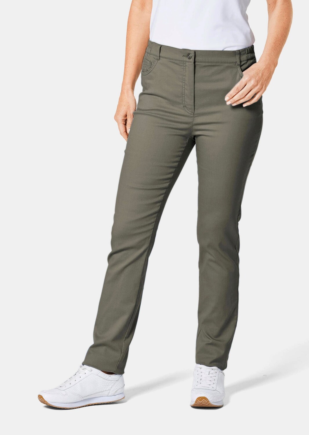 

Брюки GOLDNER Hose Carla, цвет schilfgrün