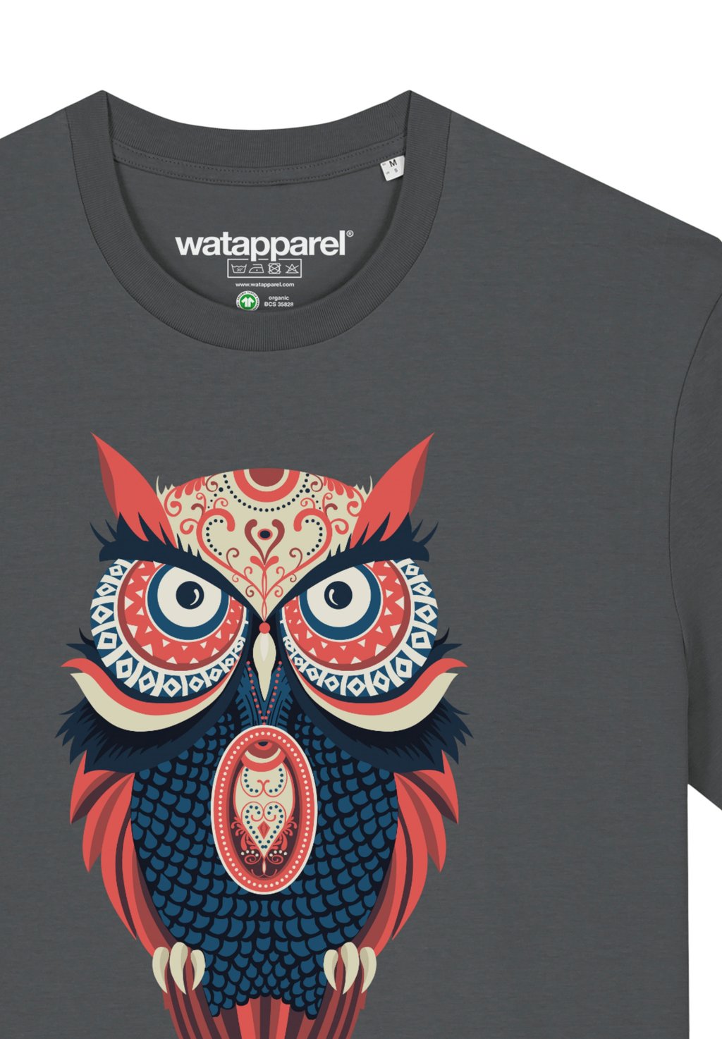 

Принт на футболке COLORFUL OWL watapparel, антрацит