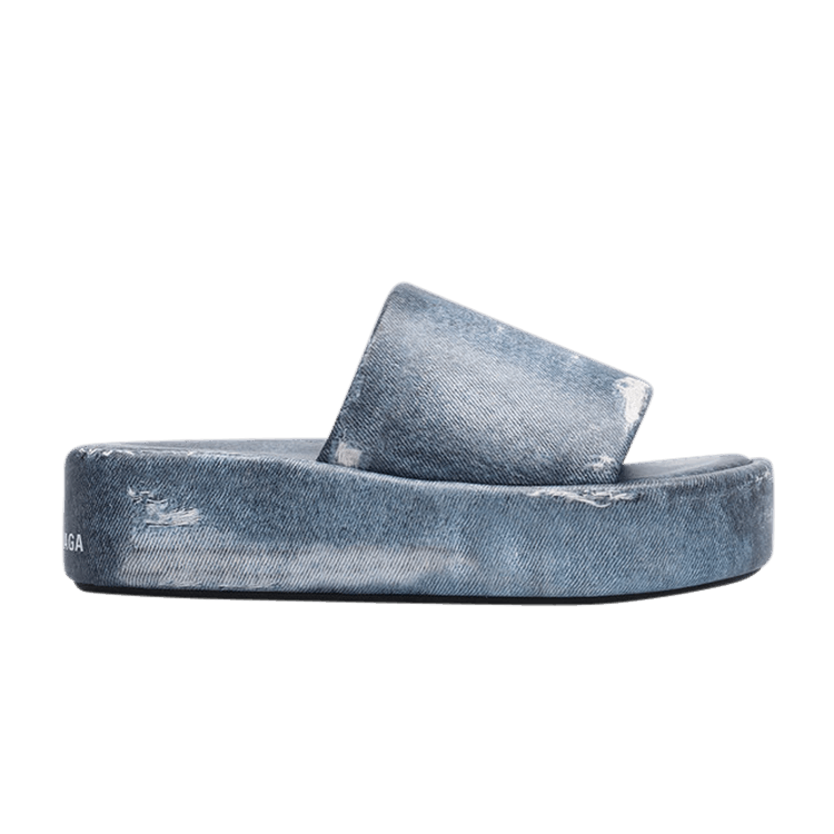 Сандалии Balenciaga Balenciaga Wmns Rise Platform Slide 'Blue Denim', синий