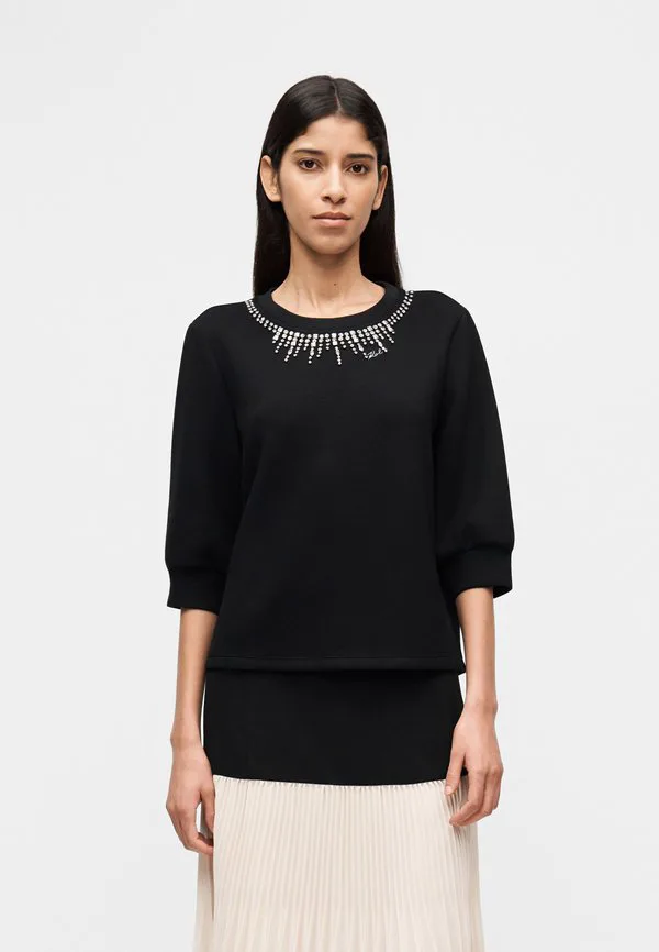 

Украшенная толстовка Karl Lagerfeld, Black, Черный, Украшенная толстовка Karl Lagerfeld, Black