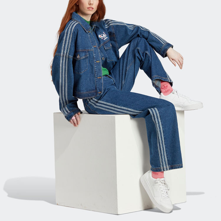 Джинсы Cherry Blossom Limited Series женские индиго Adidas Originals — фото 3