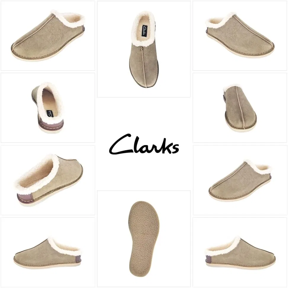 Тапочки классические Clarks, Sage — фото 2