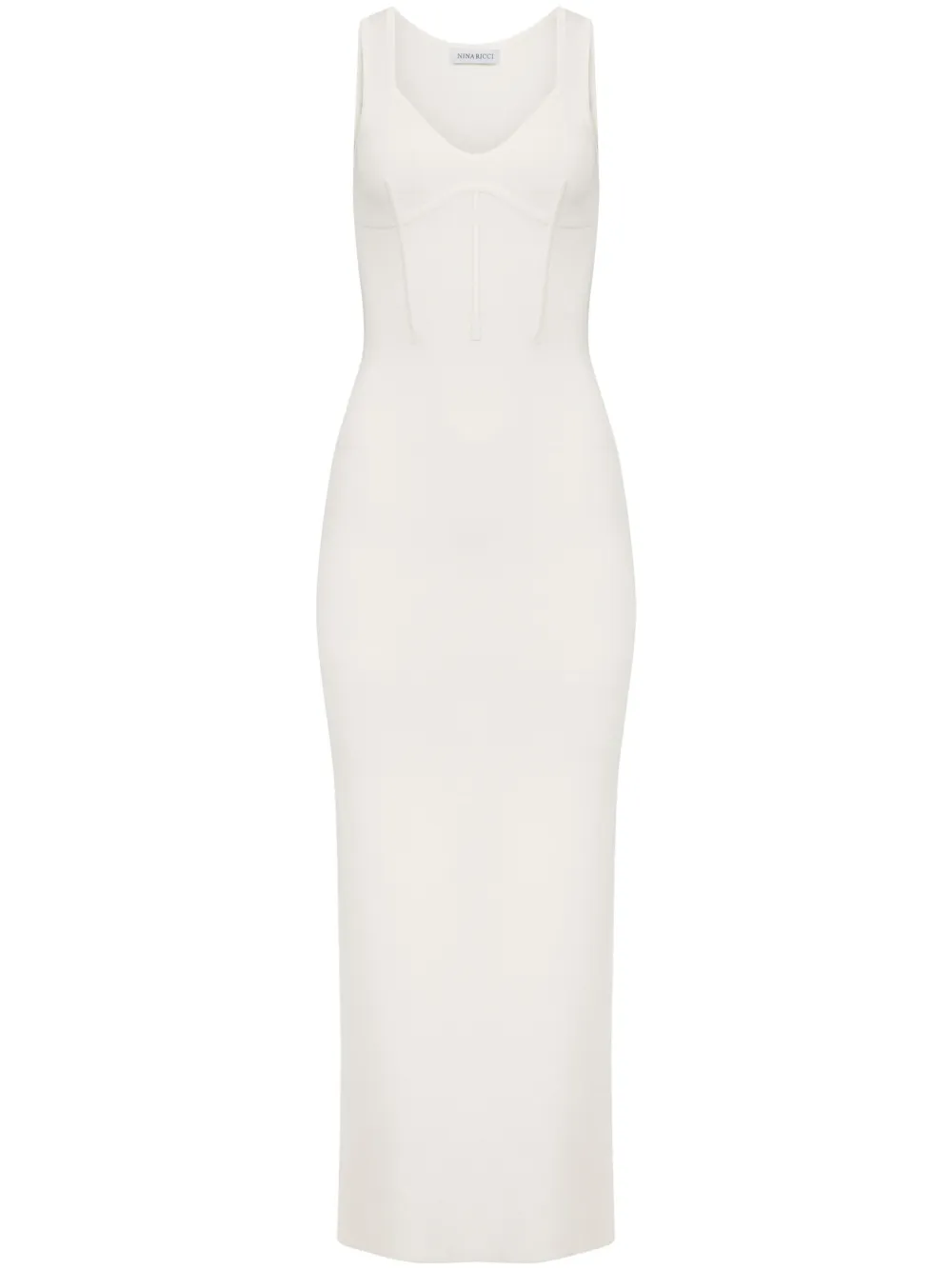

Платье макси с корсетом Nina Ricci, белый