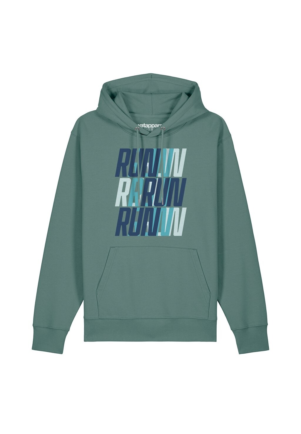 

Толстовка с капюшоном RUN watapparel, темно-зеленый