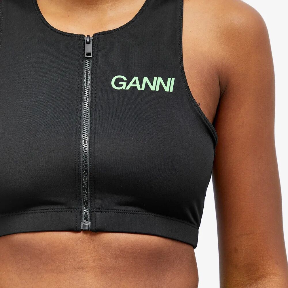 

Ganni Топ на молнии Active Racerback, черный